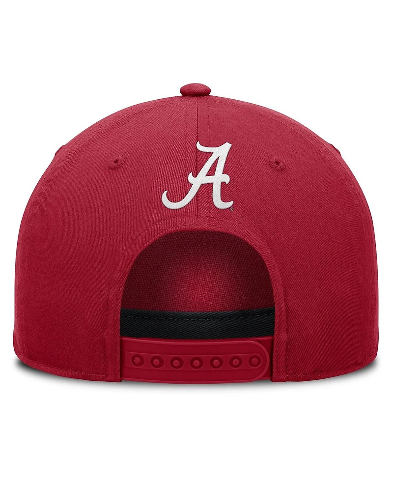 Fanatics Men's Crimson Alabama Crimson Tide Foul Ball Rope Adjustable Hat