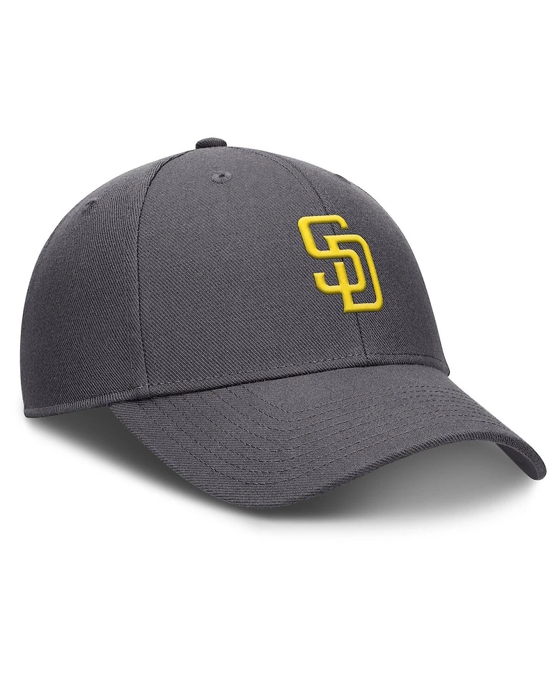Nike Men's Gray San Diego Padres Club Performance Adjustable Hat