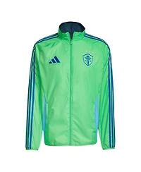 Adidas Men's Rave Green/Blue Seattle Sounders Fc 2025 Anthem Reversible Full-Zip Jacket
