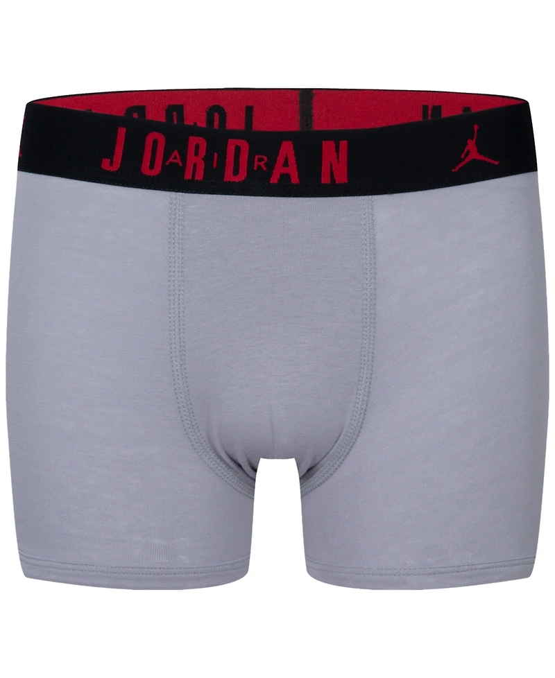 Jordan Big Boys Flight Dri-Fit Cotton Core Boxer Briefs, Pack of 3
