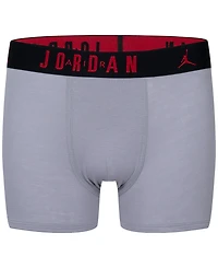 Jordan Big Boys Flight Dri-Fit Cotton Core Boxer Briefs, Pack of 3