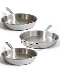 Alva Maestro 3pc 5 Ply Stainless Steel Cookware Set Non Toxic Oven Dishwasher Safe