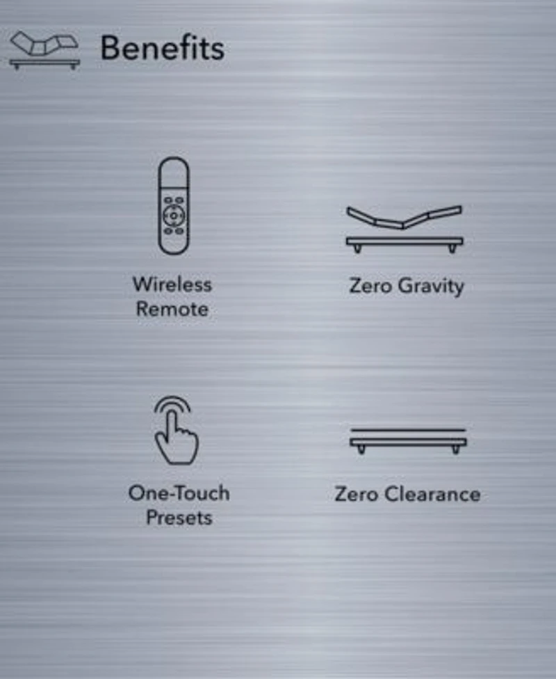 Beautyrest Baselogic Silver Adjustable Base Collection