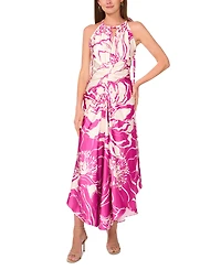 Parker Women's The Imani Printed Asymmetric Halter Dress