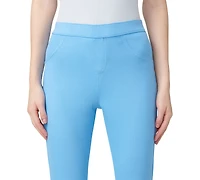 Hue Women's Mid-Rise Pull-On Denim Capri Leggings