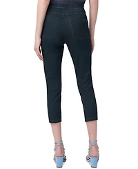 Hue Women's Mid-Rise Pull-On Denim Capri Leggings