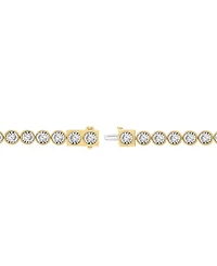 Men's Diamond Bezel Link Tennis Bracelet (6 ct. t.w.) in 10k Two-Tone Gold
