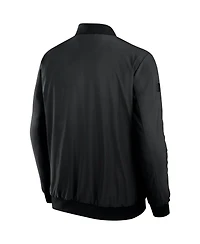 Fanatics Men's Black Philadelphia Flyers Authentic Pro Road Full-Zip Bomber Jacket