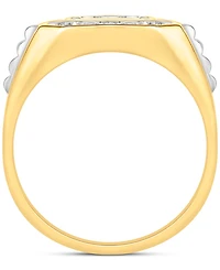 Men's Diamond Octagon Cluster Ring (1/2 ct. t.w.) in 10k Gold