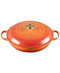 Le Creuset Signature 5-Qt. Flamme Doree Round Braiser with Crucible Knob - 100th Anniversary Edition