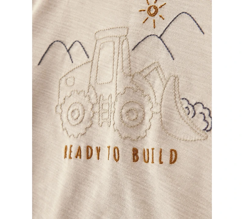 Carter's Baby Boys 2-Pc. Construction T-Shirt & Shorts Set