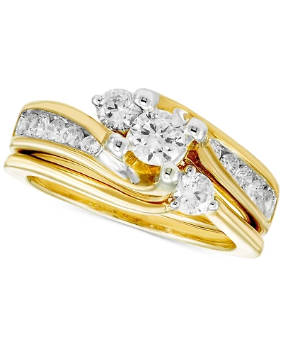 Diamond Bridal Set (1 ct. t.w.) in 14k Yellow Gold
