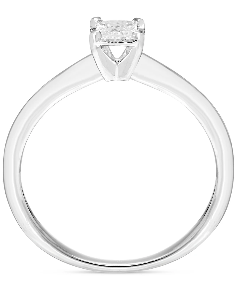 Diamond Solitaire Princess-cut Engagement Ring (1/4 ct. t.w.) in 14k White Gold