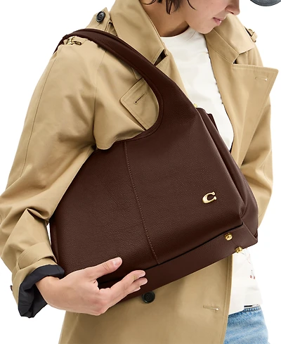 Coach Lana Medium Pebbled Leather Shoulder Bag