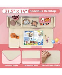 Gouun Kids Height Adjustable Study Desk with Tilt Desktop for 3-12 Years Old
