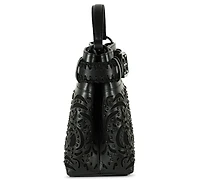 Sam Edelman Willette Floral Dyecut Leather Satchel