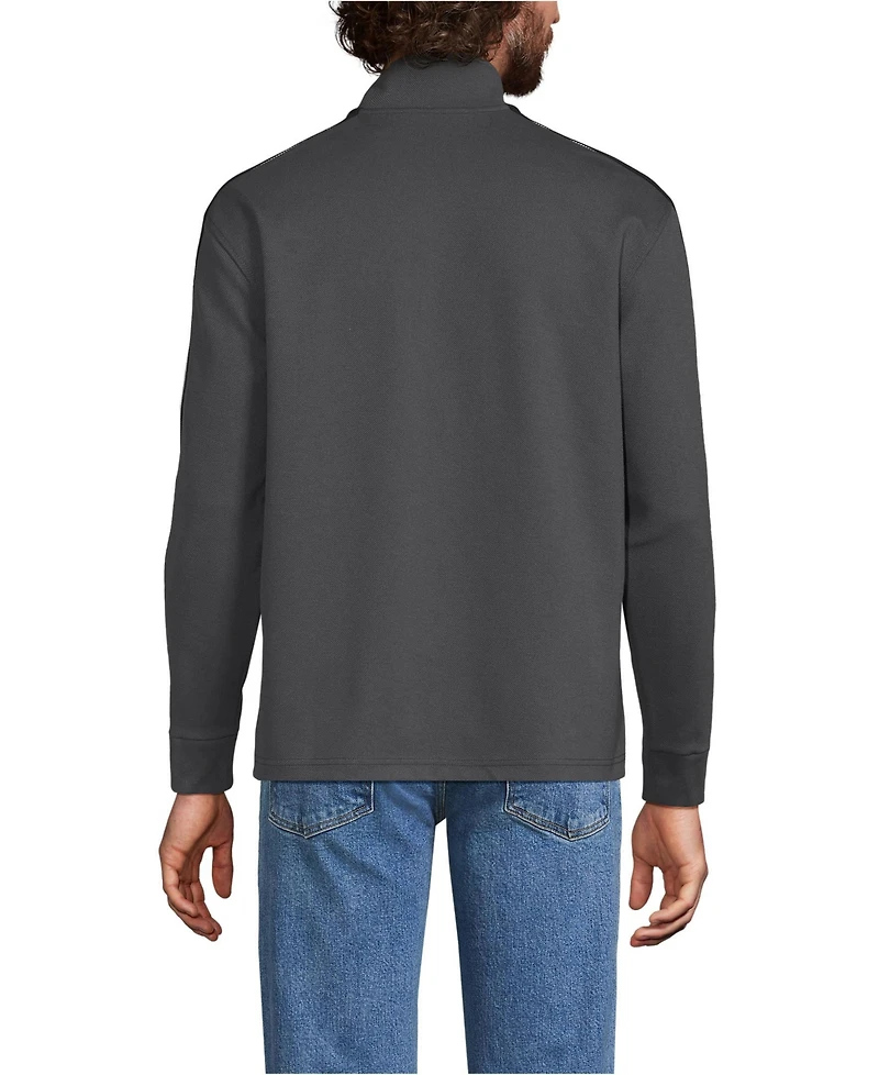 Lands' End Men's Long Sleeve Knit Twill Track Full Zip