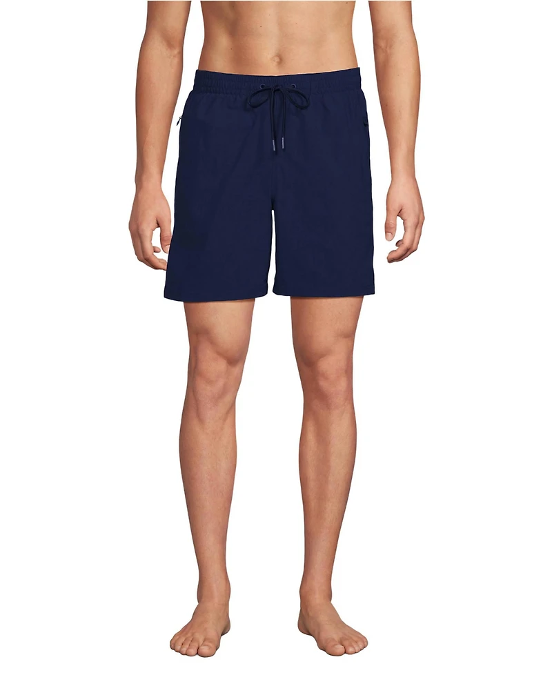 Lands' End Men's 7 Inch Volley Hydroliner Swim Trunks