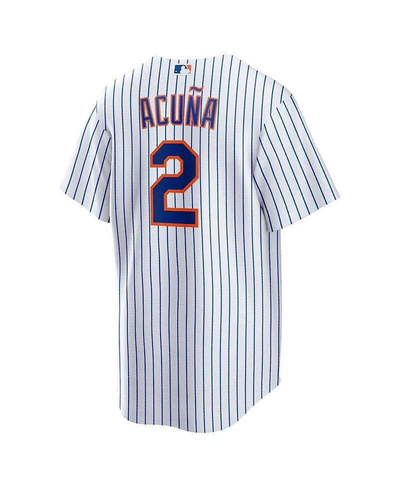 Nike Men's Luisangel Acuna White New York Mets Home Replica Player Jersey