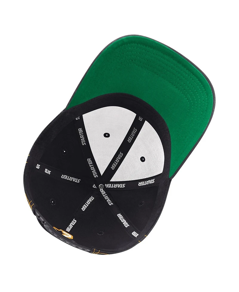 Starter Men's Black Boston Bruins Sphere Ii Adjustable Hat