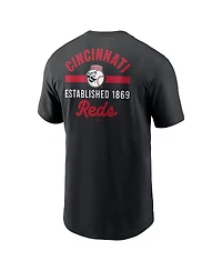 Nike Men's Black Cincinnati Reds 2-Hit T-Shirt