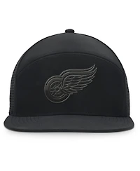 Fanatics Men's Black Detroit Red Wings Front Office Adjustable Hat
