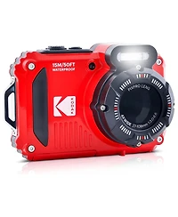 Kodak Pixpro WPZ2 16MP Full Hd Waterproof Rugged Digital Camera, Red, Bundle with 32GB Memory Card and Camera Bag
