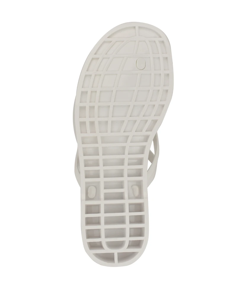 Tommy Hilfiger Women's Vedna Cutout Logo Jelly Thong Sandals