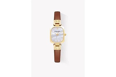 Women's Watch 22×26mm Rectangle Mother-of-pearl or Brushed Sunburst Dial Victoria Hyde