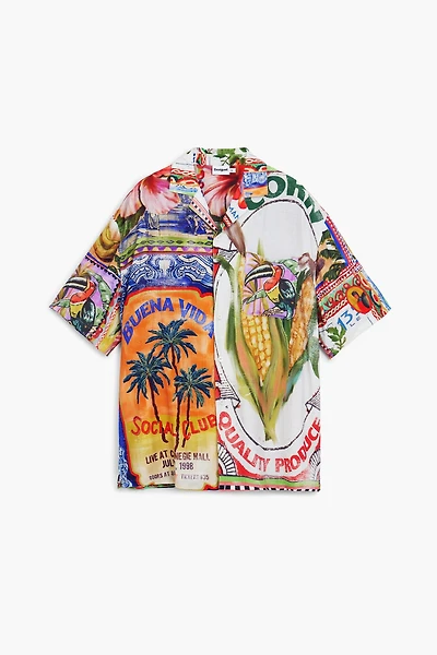 Desigual Men's Short-sleeve postcard shirt