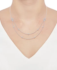 Diamond Two-Row Necklace (1/3 ct. t.w.) in Sterling Silver