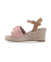 Sam Edelman Little and Big Girls Lucia Buckle Espadrille Wedge Sandals
