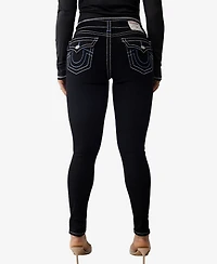 True Religion Women's Jennie Big T Skinny Flap Jeans