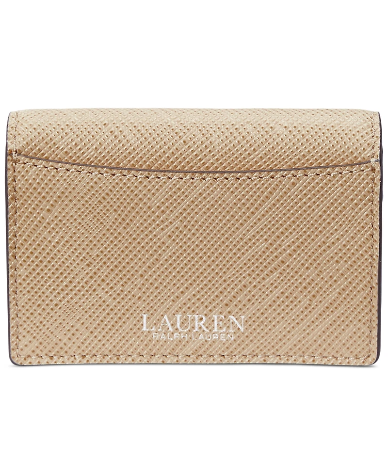 Lauren Ralph Lauren Textured Leather Small Flap Card Case