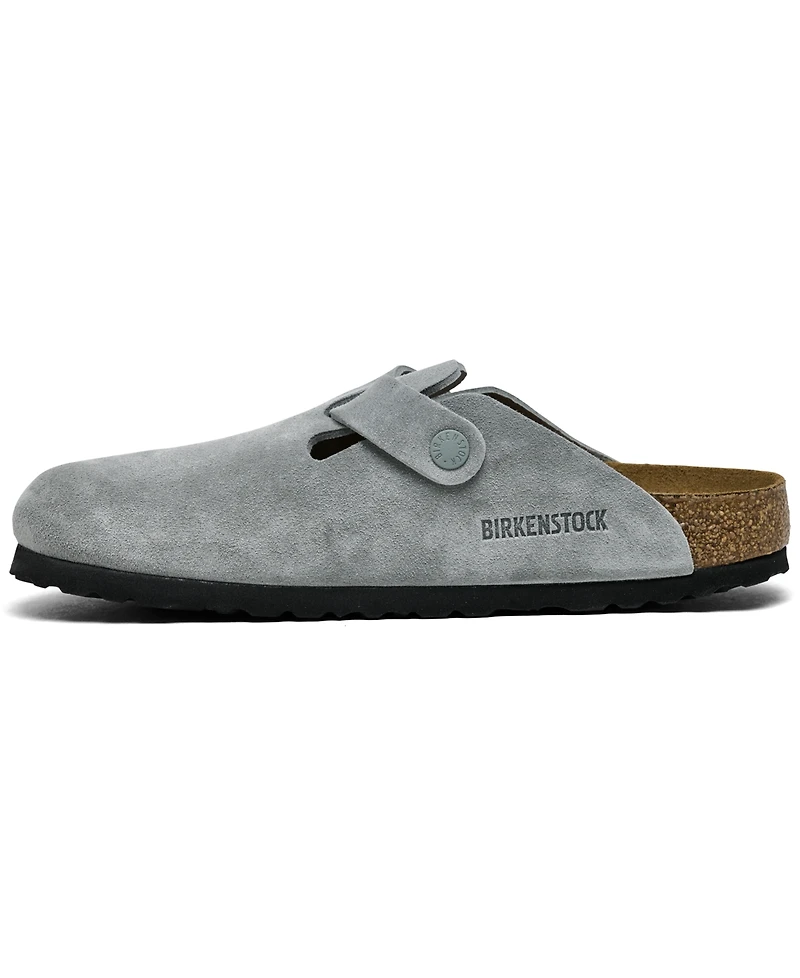 Birkenstock Women's Boston Soft Footbed Suede Leather Clogs from Finish Line