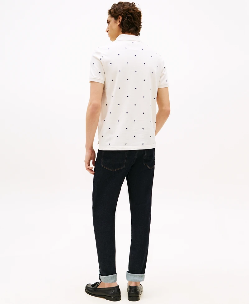 Tommy Hilfiger Men's All Over Star Print Polo Shirt