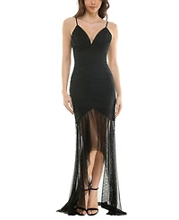 Juniors' Lace-Up-Back High-Low Gown, Created for Macy's