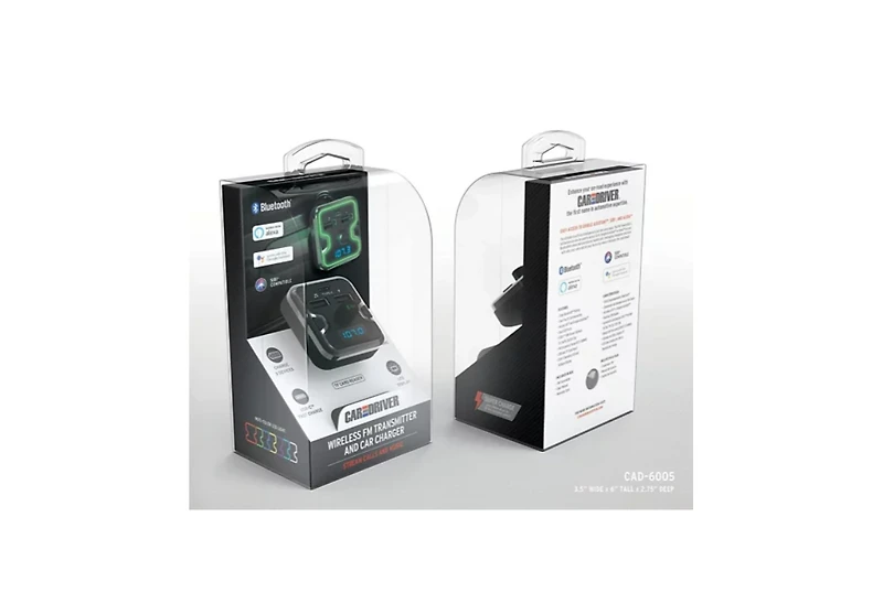 3-Port 12V Car Charging Station and Fm Transmitter
