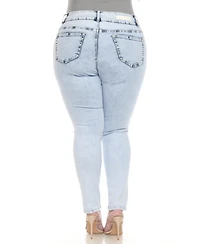 White Mark Plus Stretch Denim Jeans