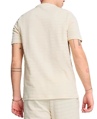 Puma Men's Ess Elevated Regular-Fit Textured Stripe T-Shirt