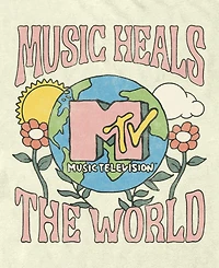 Mtv Men's Music Heals Short Sleeve T-Shirt