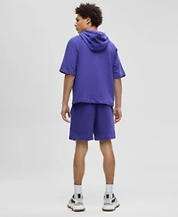 Mode Of One Mens Relaxed Fit Short Sleeve Hoodie Regular Fit Logo Print 7 French Terry Shorts Macys Exclusive