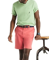 Nautica Men's Solid-Color Stretch-Twill 8.5" Deck Shorts
