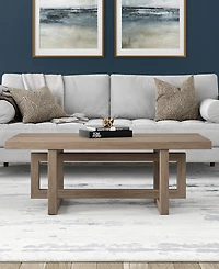 Hudson & Canal 47" Breslow Wide Rectangular Coffee Table
