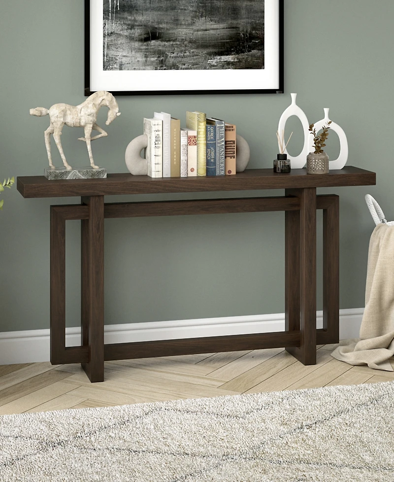 Hudson & Canal 55" Breslow Wide Rectangular Console Table