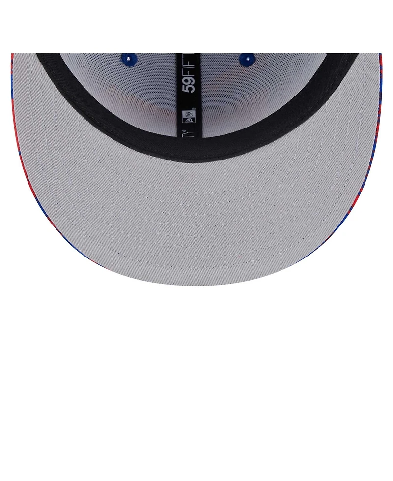 New Era Men's Royal Philadelphia 76ers Tip-Off 59FIFTY Fitted Hat