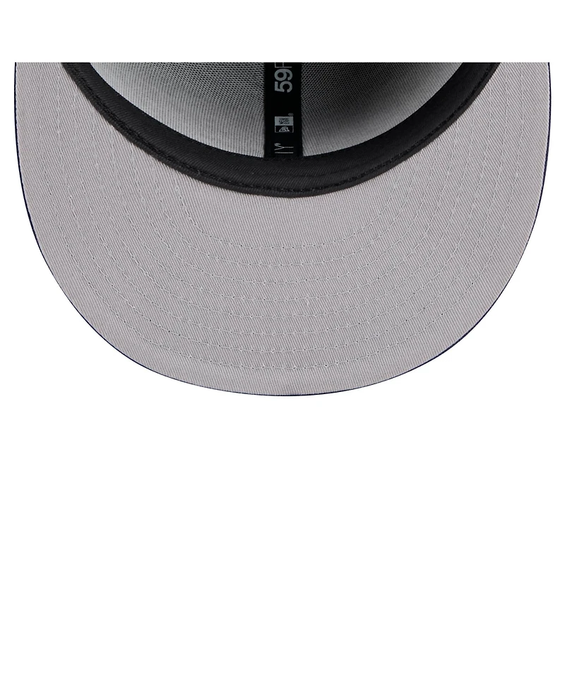 New Era Men's Black Chicago White Sox Shadow Stitch 59FIFTY Fitted Hat