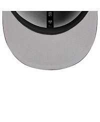 New Era Men's Black Chicago White Sox Shadow Stitch 59FIFTY Fitted Hat