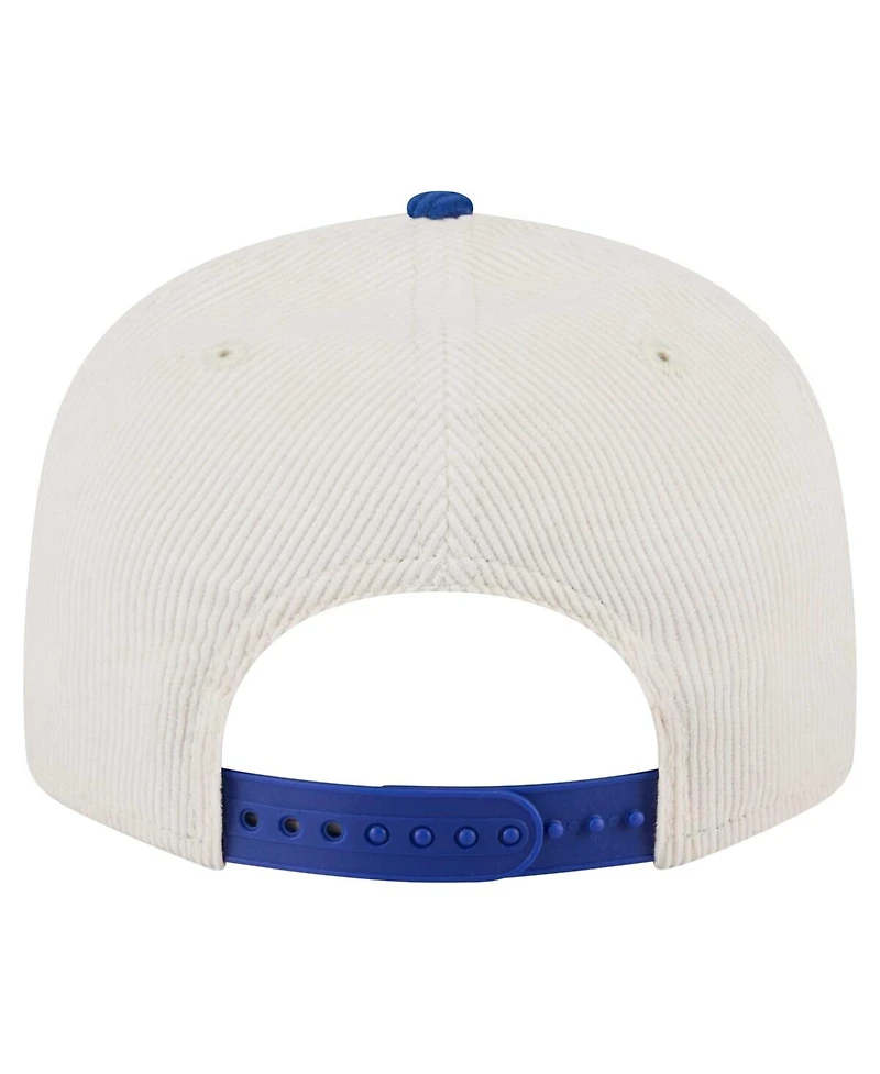 New Era Men's Cream New York Knicks Corduroy Two-Tone 9FIFTY Snapback Hat