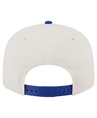 New Era Men's Cream New York Knicks Corduroy Two-Tone 9FIFTY Snapback Hat